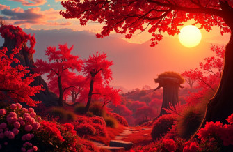 Red Nature Wallpaper