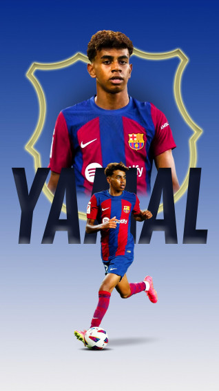 Lamine Yamal Barcelona Wallpaper For iPhone