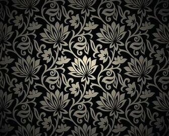 Black Floral Background Name