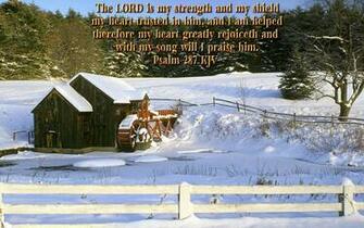 Scenic Wallpaper With Bible Verses