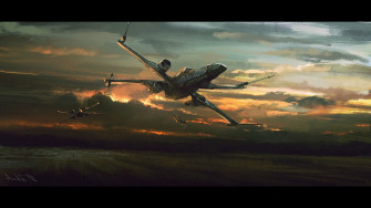 Star Wars Spaceship Painting Futuristic X Wing Wallpaper HD
