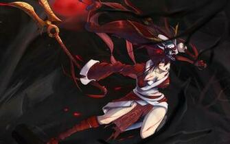Blood Moon Akali League Of Legends Game Lol Girl Champion