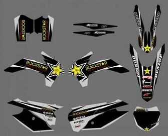 New Team Stickers Decals Graphics With Matching Background For