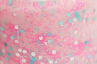 Baby Pink Glitter Lulabelle Nail Polish Indie