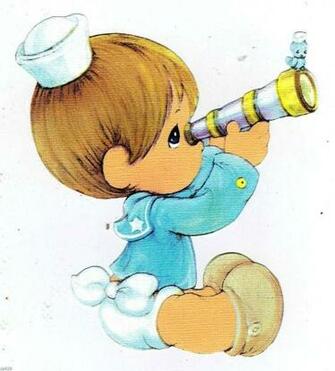Precious Moments Boy Telescope Character Wall Safe