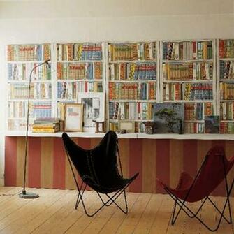In Gallery Have A Fake Bookshelf Wall The Bedroom To Add Depth