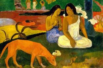 Paul Gauguin Paintings Amusement 1892