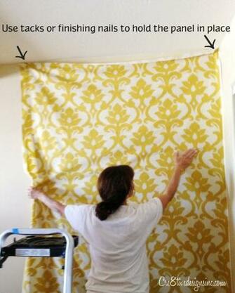 Since The Fabric Is Wide I Lined My Up To Ceiling