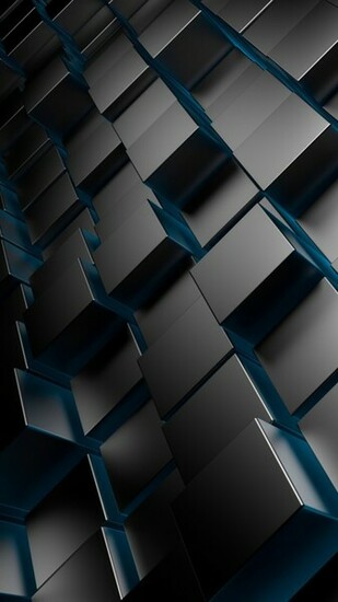 3d Metal Cubes Wallpaper