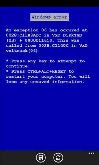 Bsod Wallpaper Indir Windows Phone Uygulamalar Mavi Ekran Hata