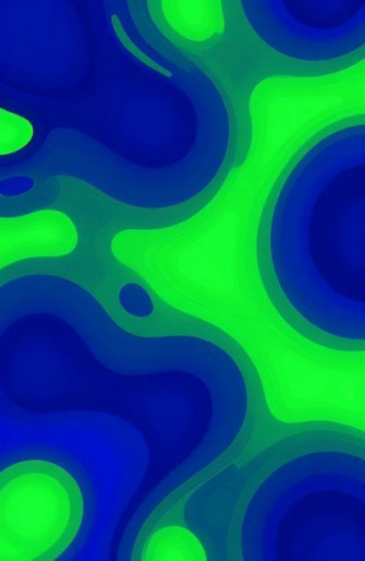 Blue And Neon Green Wallpaper