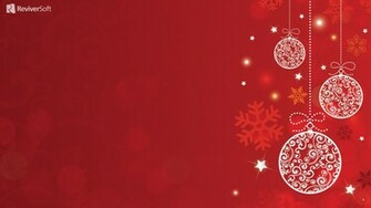 Christmas Decorations On A Red Background Wallpaper