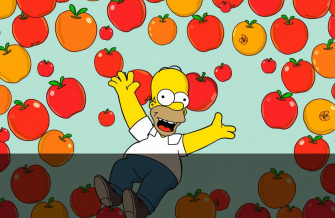 Homer Simpson Apple Wallpaper