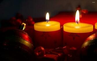 Christmas Candles Wallpaper Photography