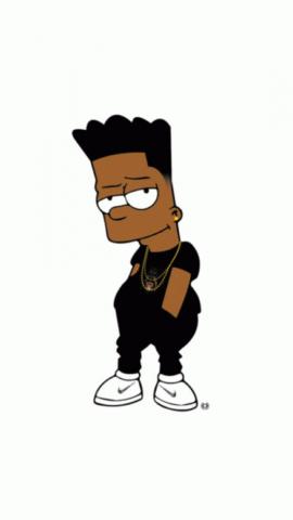 Bart Dope Blood Gang Wallpaper Top