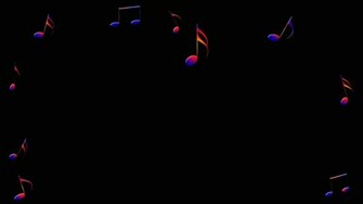 Colorful Music Notes Wallpaper HD