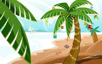 Christmas At The Beach Wallpaper