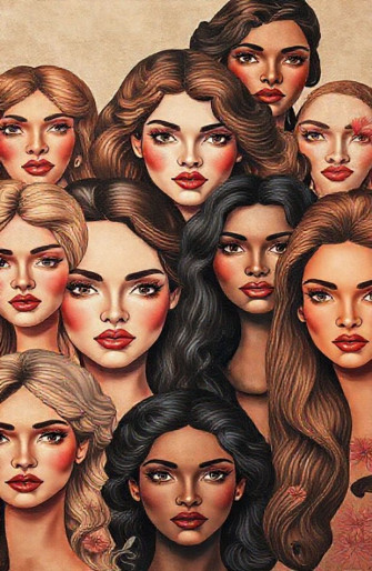 Beautiful Women Faces Wallpaper