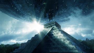 Wallpaper Pyramid Ufo Aliens Visit Contact