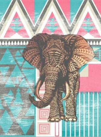 Tribal Elephant Background Group Of Dope