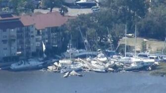 See Storm Damage In Hilton Head From Hurricane Matthew Nbc News