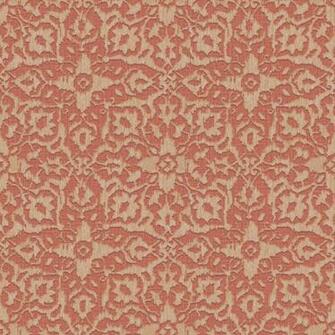 Grandeco Boho Chic Orange Ikat Flower On Red Wallpaper 10m Roll