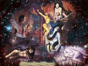 Wallpaper Biomechanical Gothic Angels Demons Etc Detail
