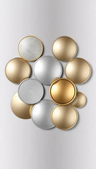 Metallic Circle Wallpaper