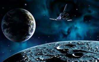 Wallcoo Cartoon Space Satellite