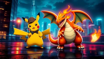 Detective Pikachu Charizard Wallpaper