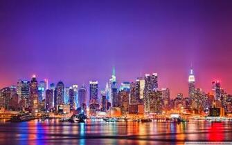 New York City Skyline At Night 4k HD Desktop Wallpaper For