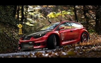 Drifting Ford Fiesta Wallpaper iPhone