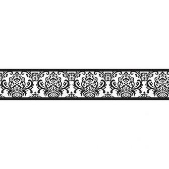 Isabella Black And White Wallpaper Border