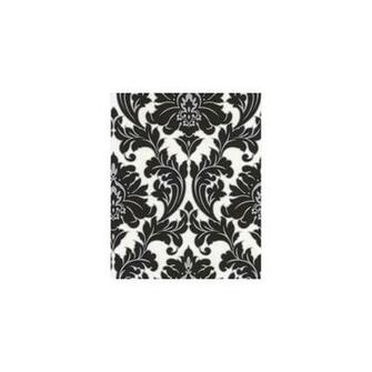 Brown Super Fresco Easy Majestic Black And White Damask Wallpaper