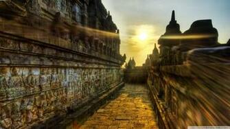 Temple Of Borobudur Indonesia Wallpaper Wallpoper
