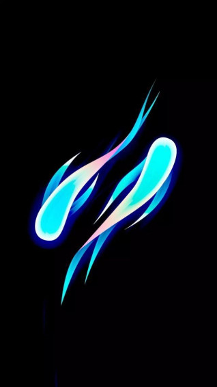 Cyan Fish Black Wallpaper iPhone Pop Art Mood