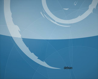 Debian Light Blue Background HD Wallpaper Computer Systems