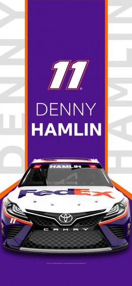 Purple And White Denny Hamlin Wallpaper