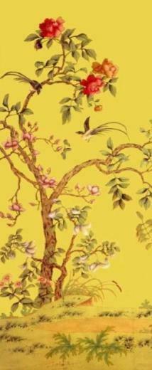 Handpainted Silk Wallpaper Asian Other Metro By