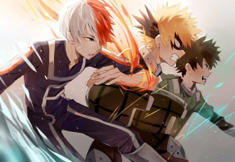 Deku X Todoroki Bakugou Wallpaper