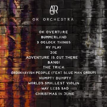 Ajr Ok Orchestra Tracklist Cannot Wait For This Thing To Come
