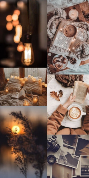 Autumn Collage Aesthetic Wallpaper Cozy I Take You