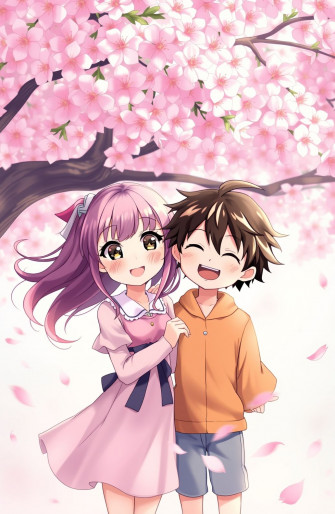 Anime Girl And Boy Wallpaper