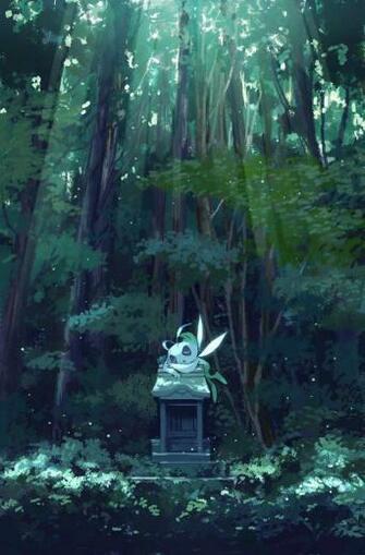 Celebi And The Shrine Fan Art Pokemon Pok Mon