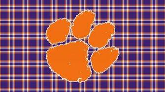 Clemson Background Camo And Tartan Wallpaper