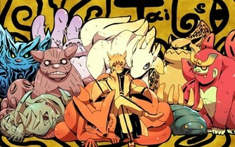 All Tailed Beast Naruto Sage Mode Chibi Shippuden Anime
