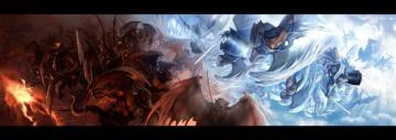 Good Vs Evil Swords Wallpaper