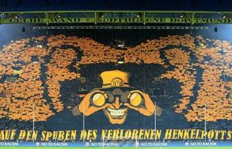Auf Den Spuren Des Verlorenen Henkelpotts Signboard Soccer Sport