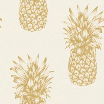 Amazon Arthouse Copacabana Gold Pineapple Wallpaper Modern
