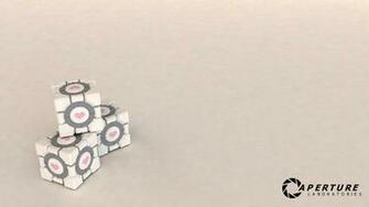 The Aperture Companion Cube Wallpaper